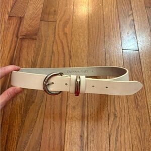 Donna Katz White Genuine Leather Belt